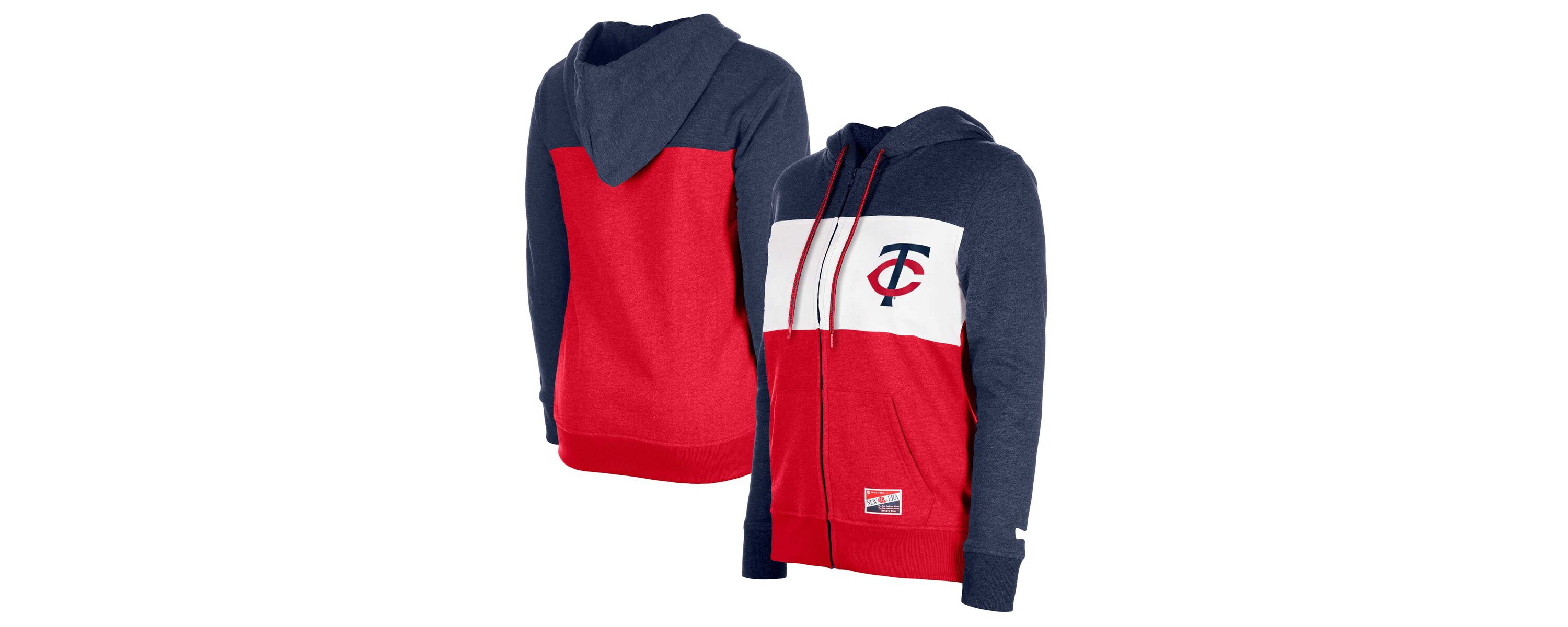MLB Minnesota Twins Color Block Full-Zip Hoodie Jacket