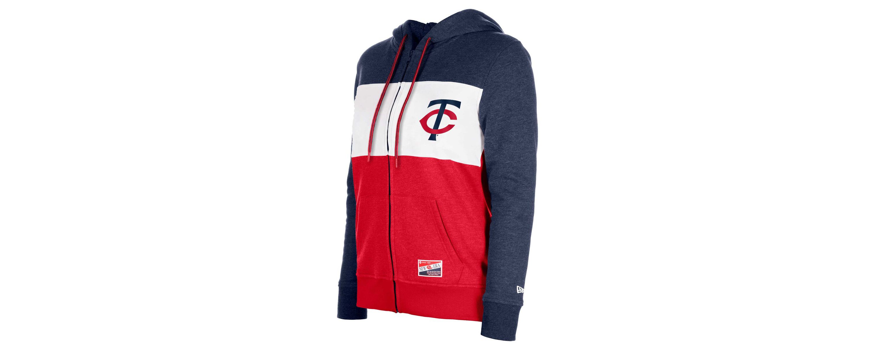 MLB Minnesota Twins Color Block Full-Zip Hoodie Jacket
