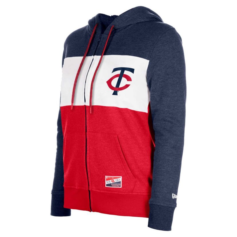 MLB Minnesota Twins Color Block Full-Zip Hoodie Jacket