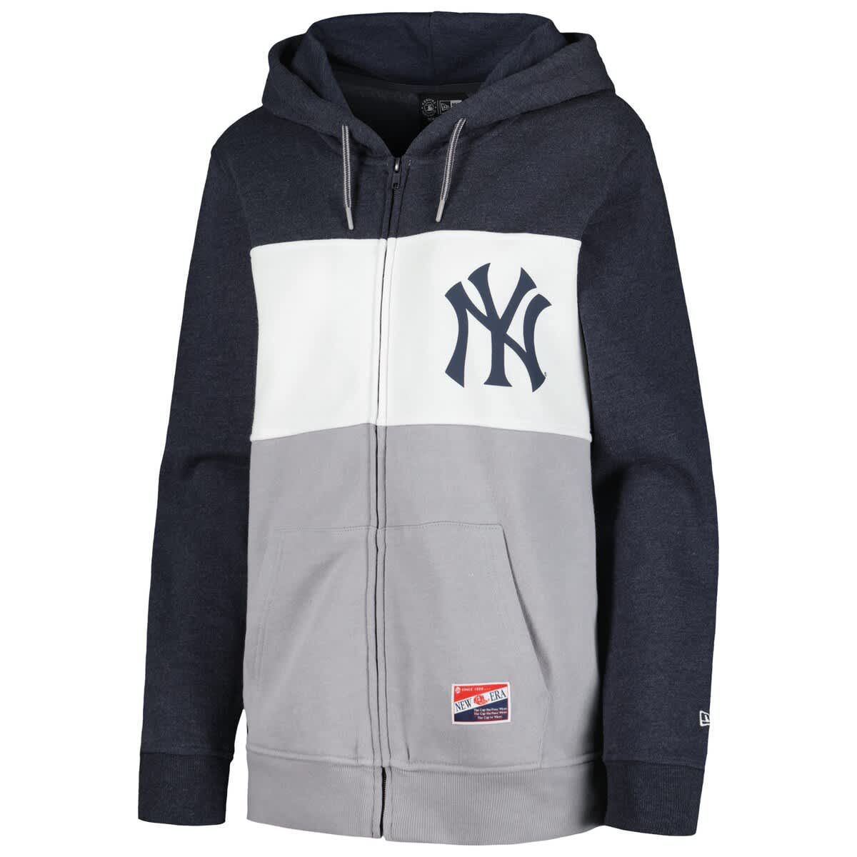 New Era MLB New York Yankees Color Block Full-Zip Hoodie Jacket | Belk