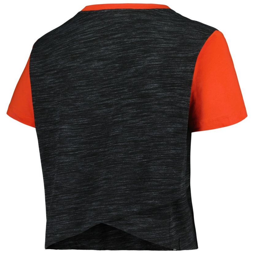 MLB San Francisco Giants Plus Size Crossover Back Cropped T-Shirt