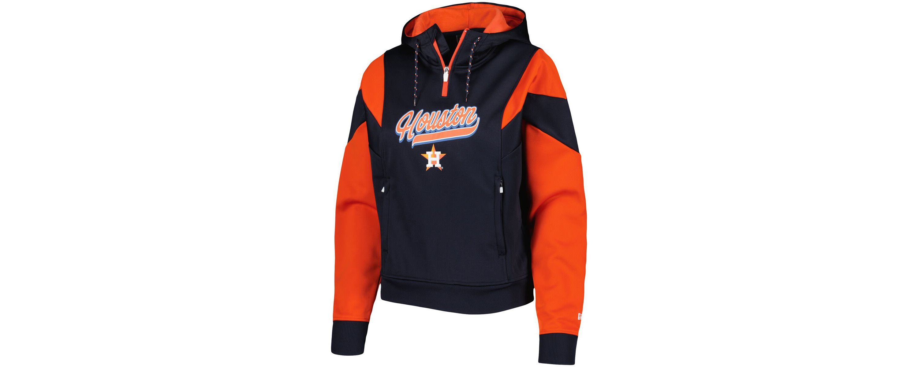 MLB Houston Astros Color Block Fleece Quarter-Zip Hoodie