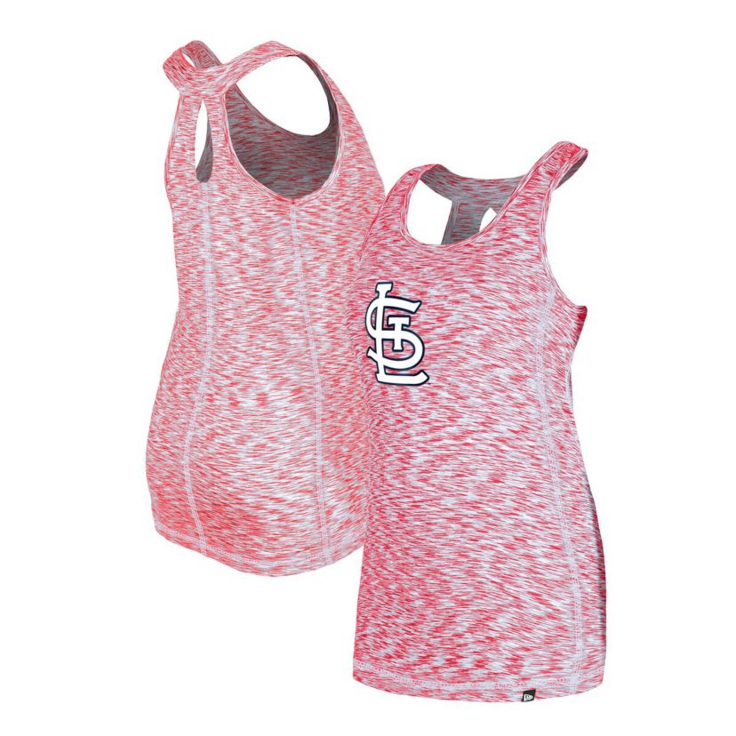 MLB St. Louis Cardinals Space Dye Keyhole Back Tank Top