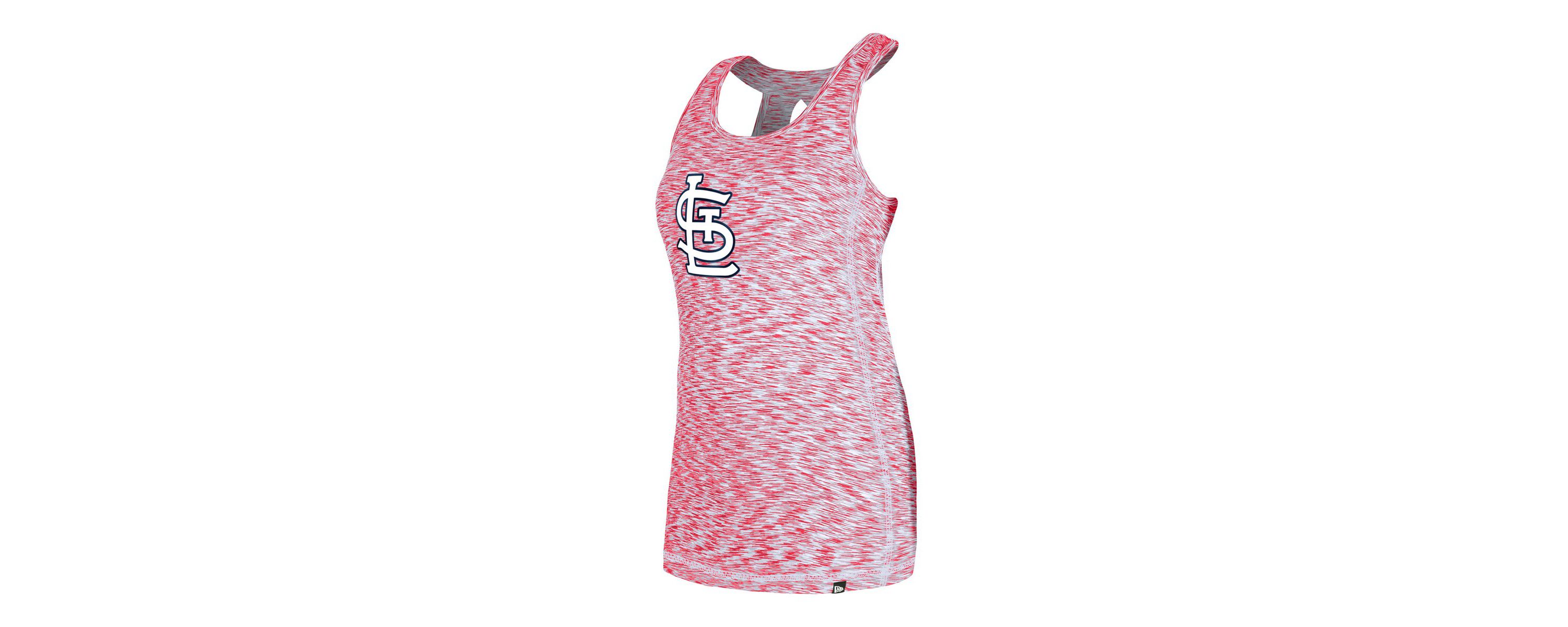 MLB St. Louis Cardinals Space Dye Keyhole Back Tank Top