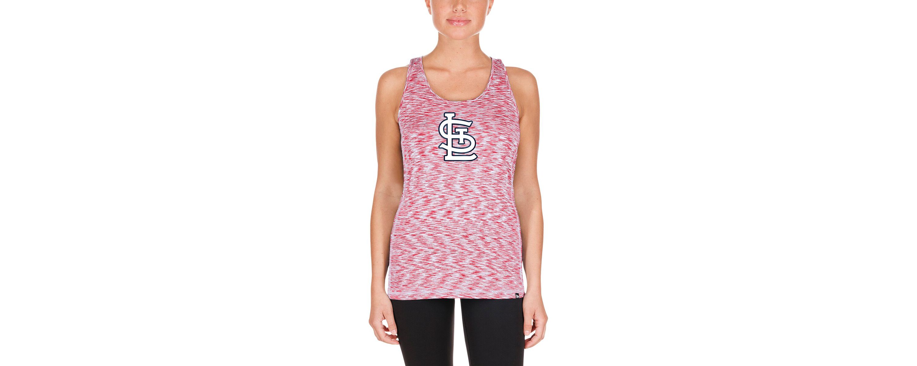 MLB St. Louis Cardinals Space Dye Keyhole Back Tank Top
