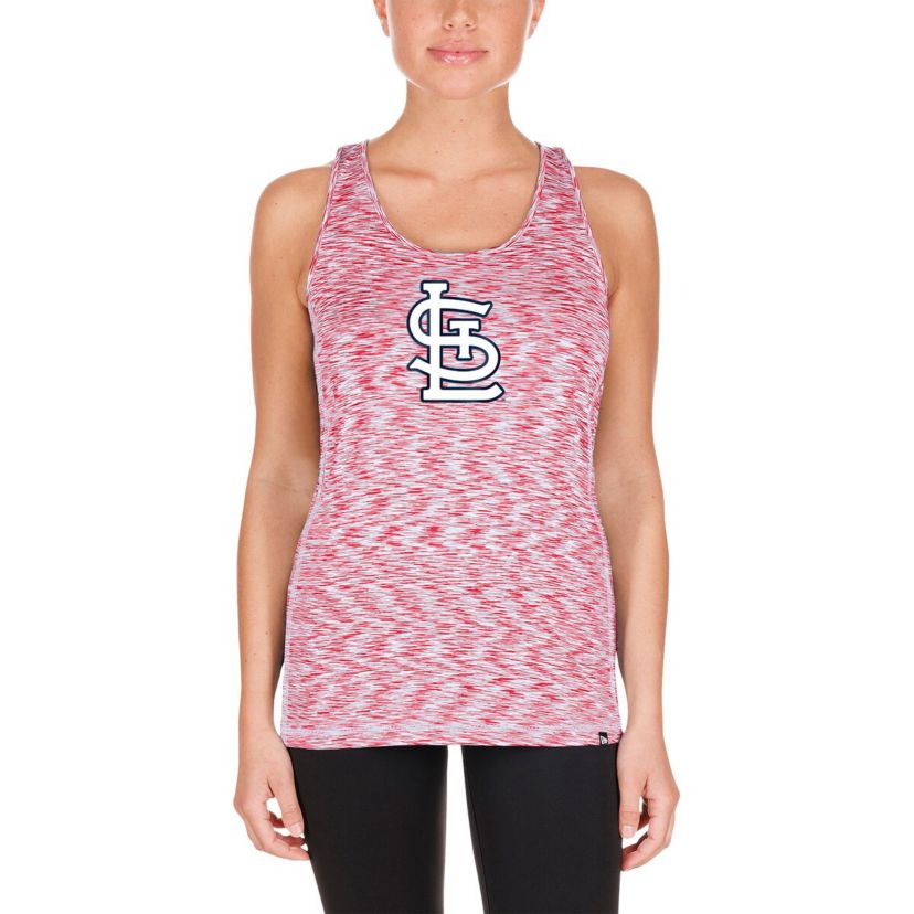 MLB St. Louis Cardinals Space Dye Keyhole Back Tank Top
