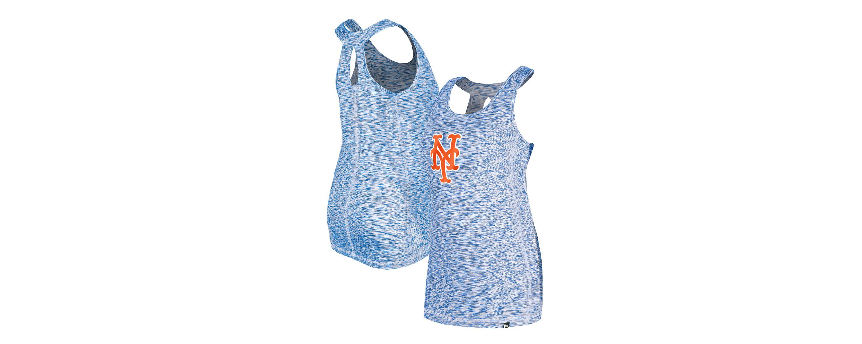 MLB New York Mets Space Dye Keyhole Back Tank Top