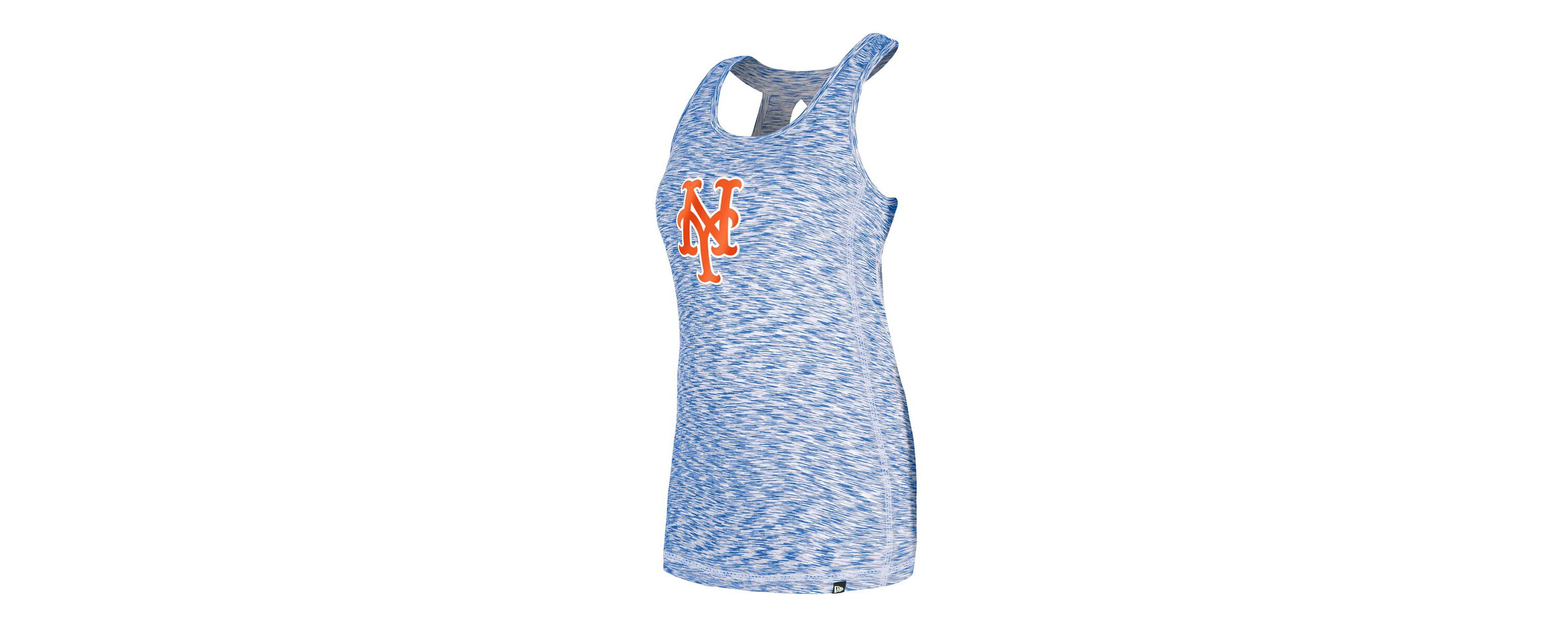 MLB New York Mets Space Dye Keyhole Back Tank Top