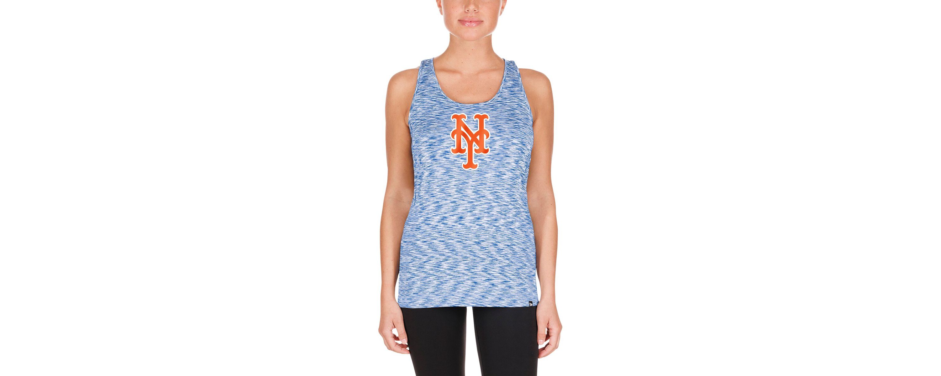 MLB New York Mets Space Dye Keyhole Back Tank Top