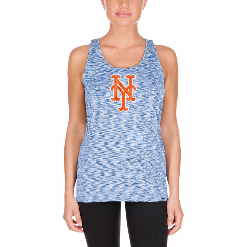 MLB New York Mets Space Dye Keyhole Back Tank Top