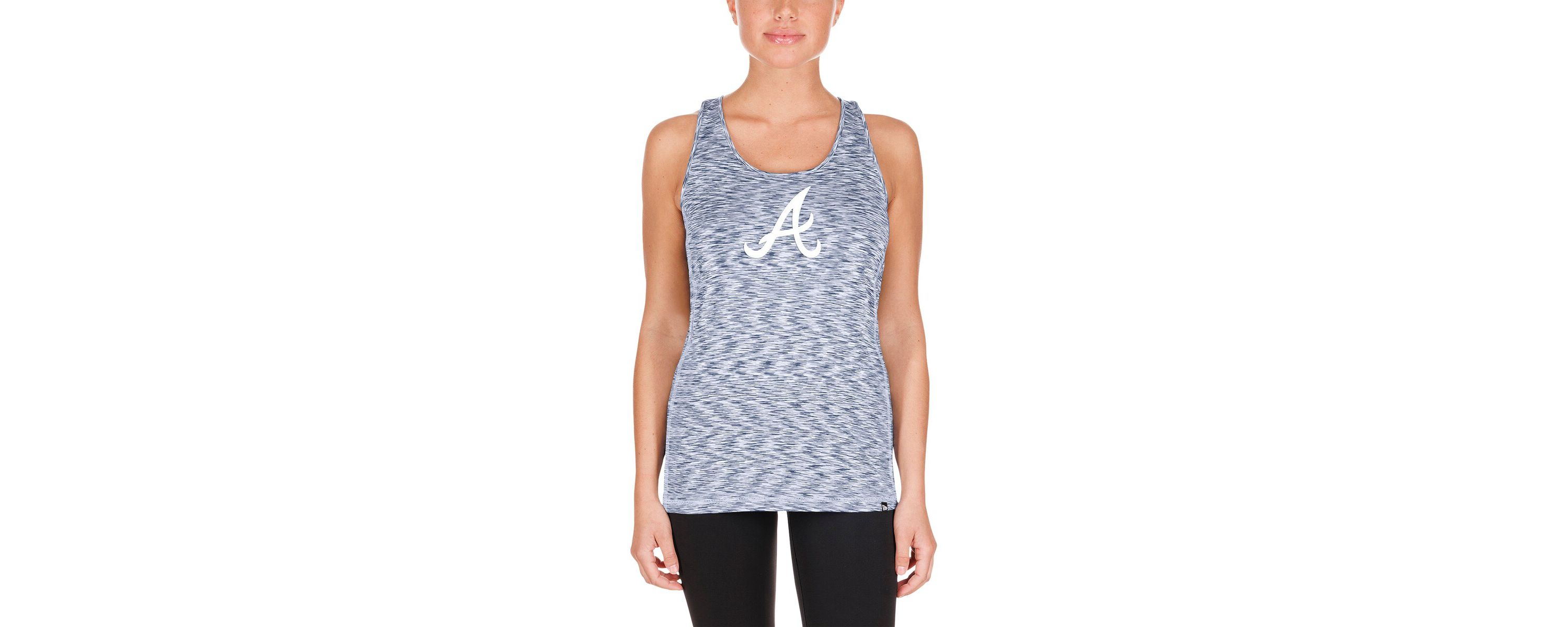 MLB Atlanta Braves Space Dye Keyhole Back Tank Top