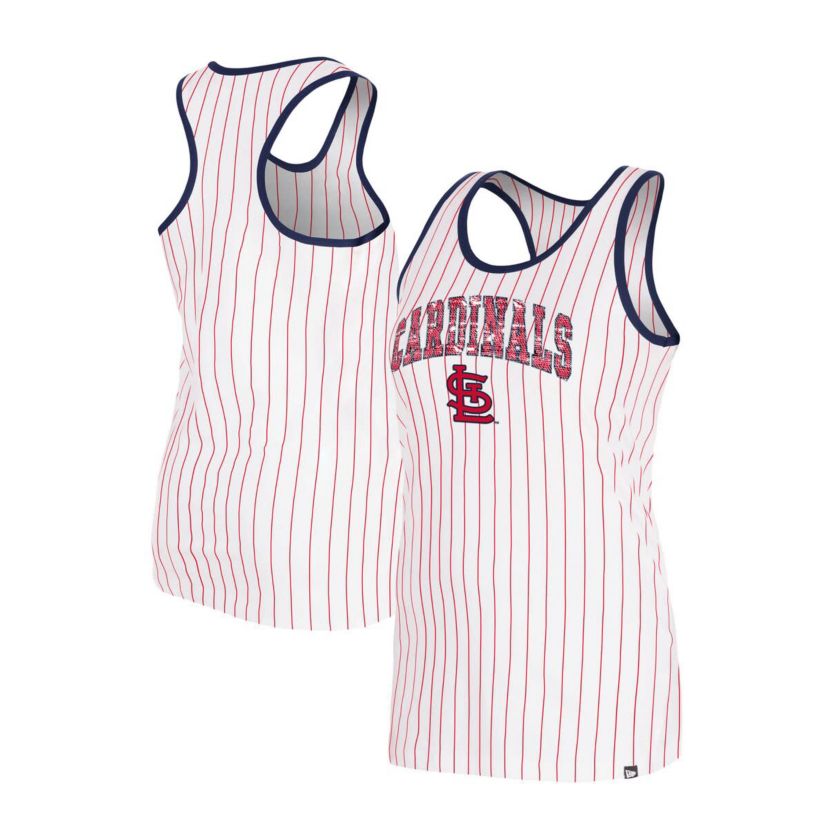 MLB St. Louis Cardinals Sequin Pinstripe Racerback Tank Top