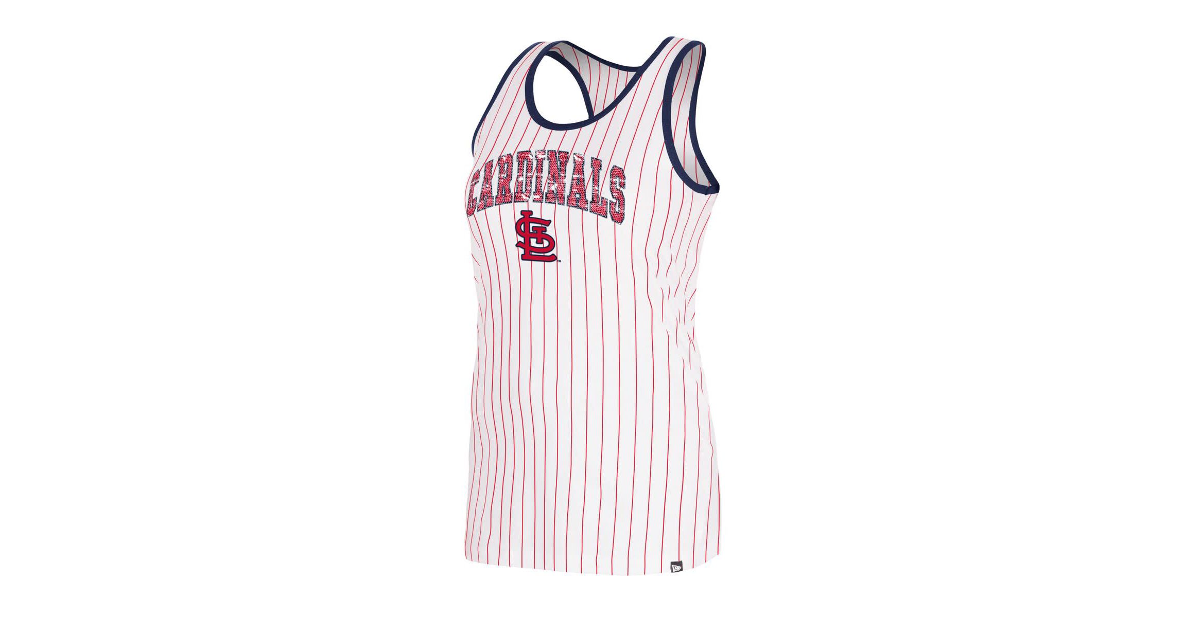 MLB St. Louis Cardinals Sequin Pinstripe Racerback Tank Top