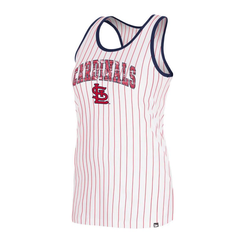 MLB St. Louis Cardinals Sequin Pinstripe Racerback Tank Top