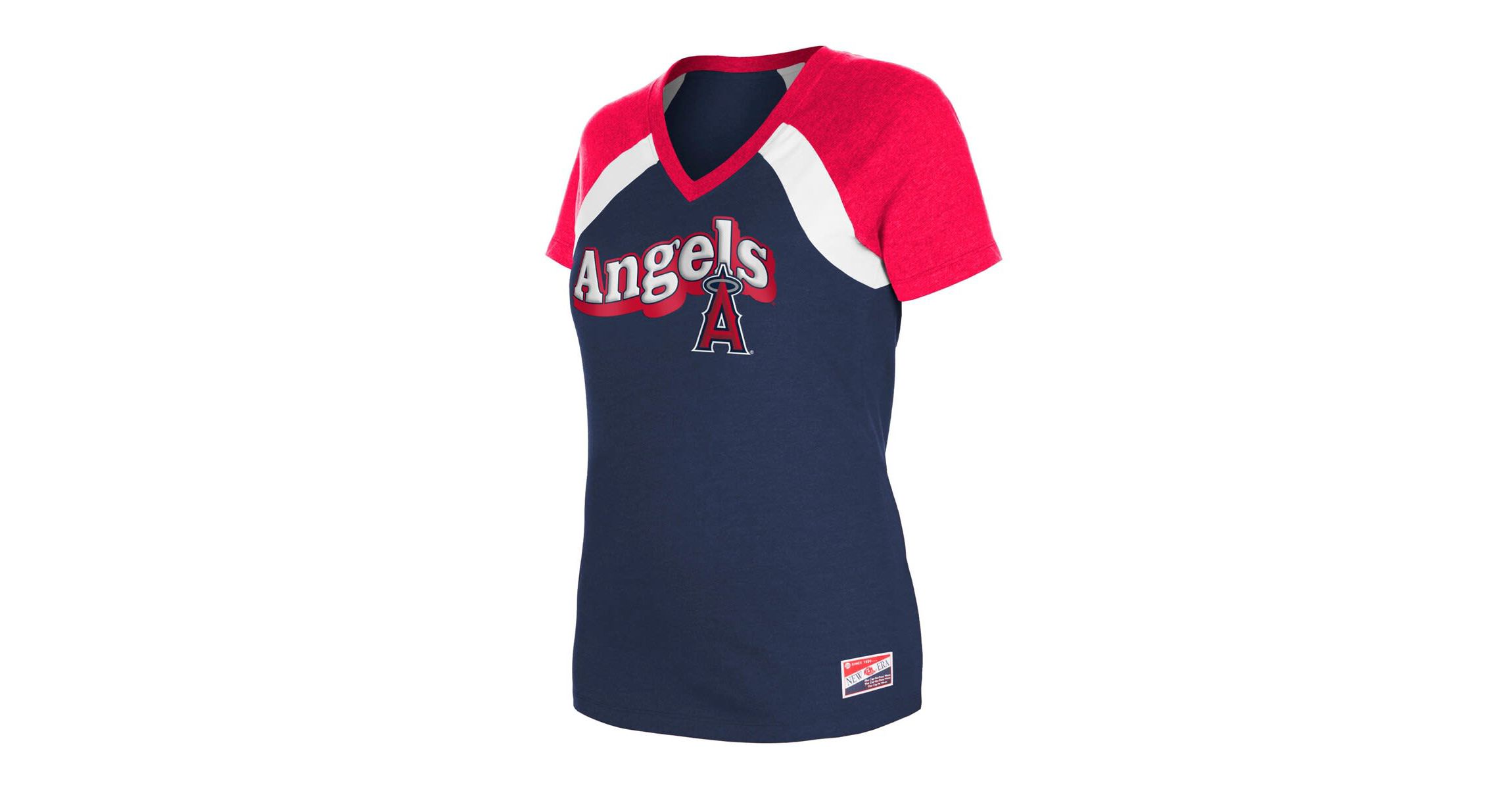 MLB Los Angeles Angels ed Raglan V-Neck T-Shirt