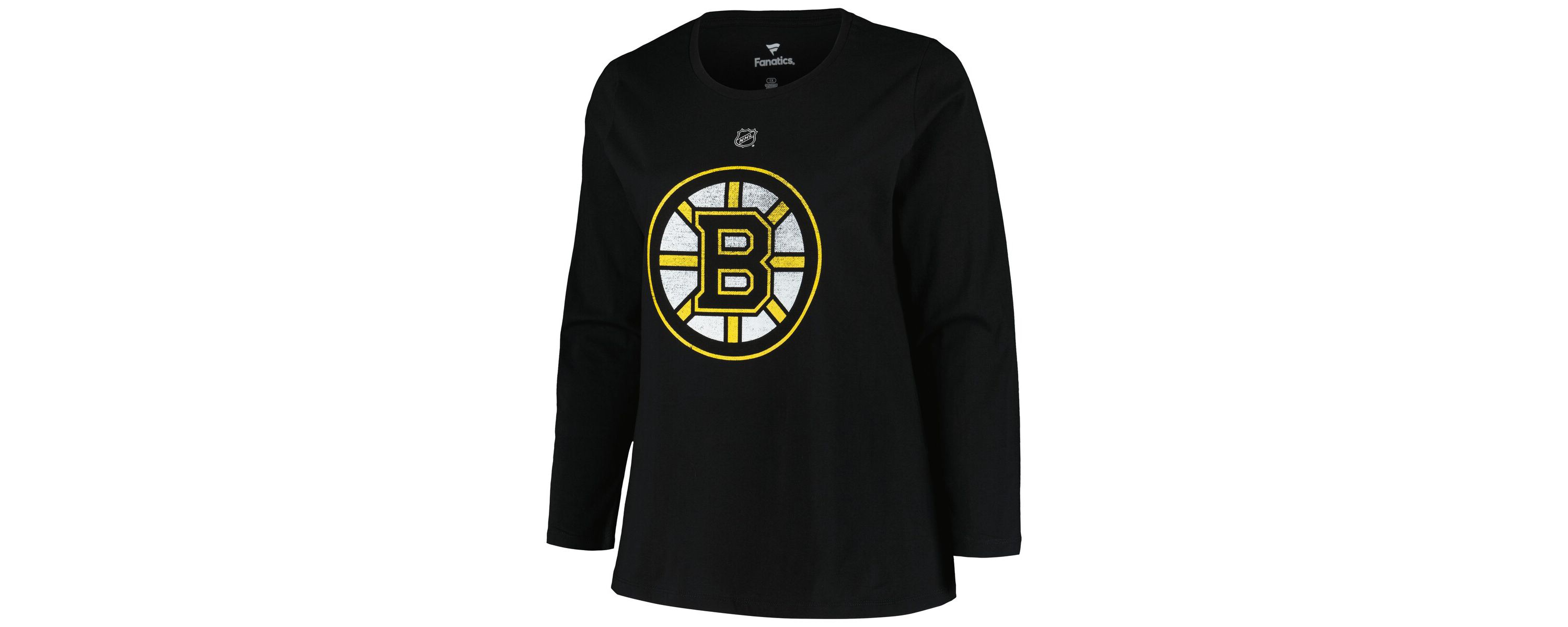 NHL David Pastrnak Plus Size Distressed Printed Name & Number Long Sleeve T-Shirt