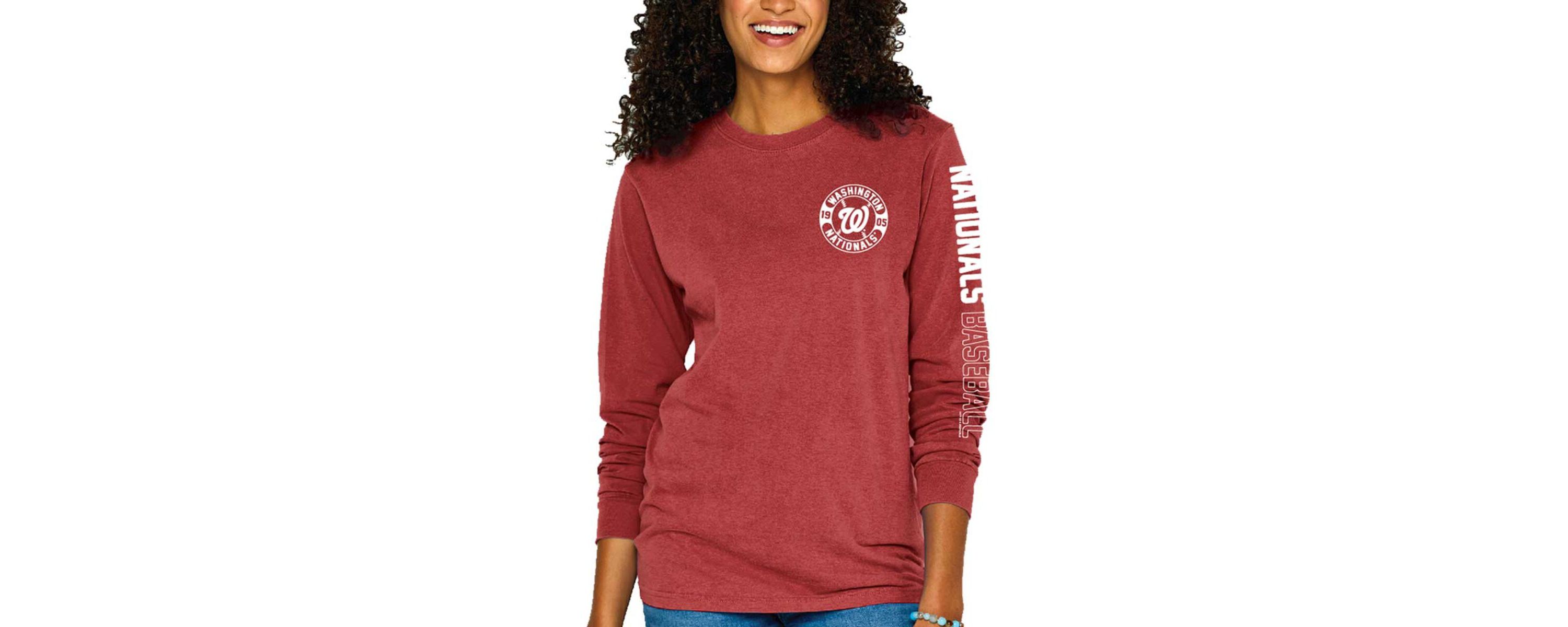 MLB Washington Nationals Pigment-Dyed Long Sleeve T-Shirt