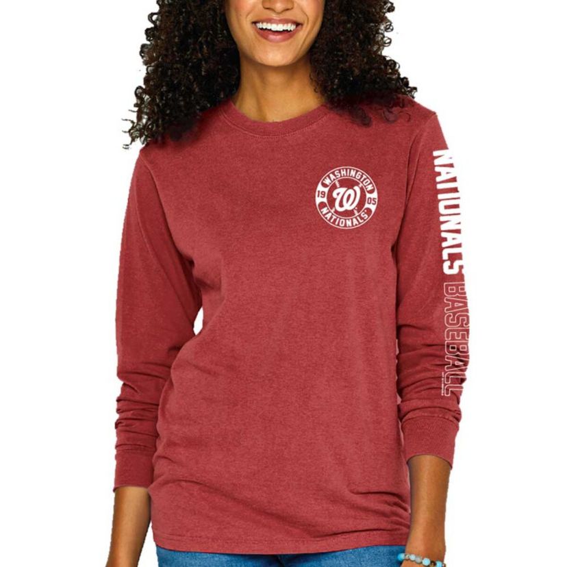 MLB Washington Nationals Pigment-Dyed Long Sleeve T-Shirt