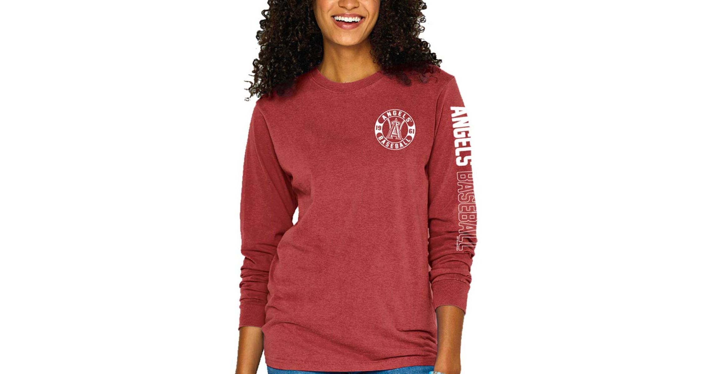 MLB Los Angeles Angels Pigment-Dyed Long Sleeve T-Shirt