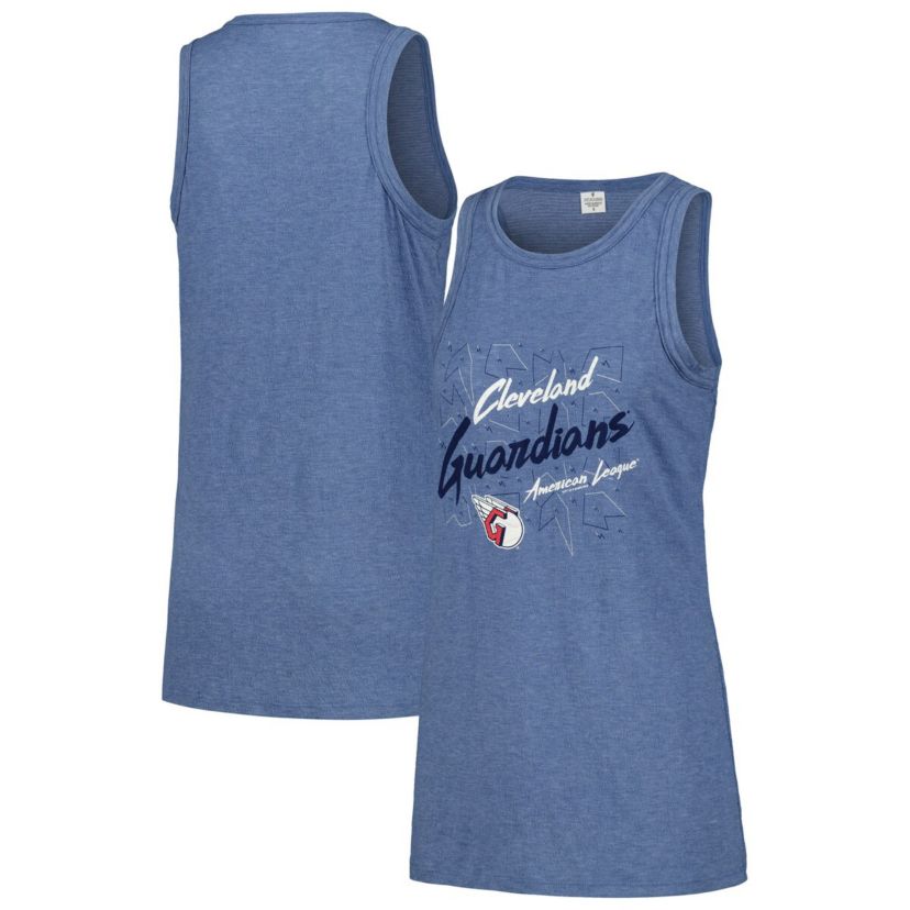 MLB Cleveland Guardians Gauze High Neck Tank Top