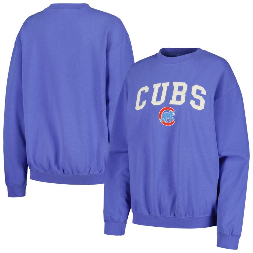 MLB Chicago Cubs Pigment Dye Pullover Sweatshirt
