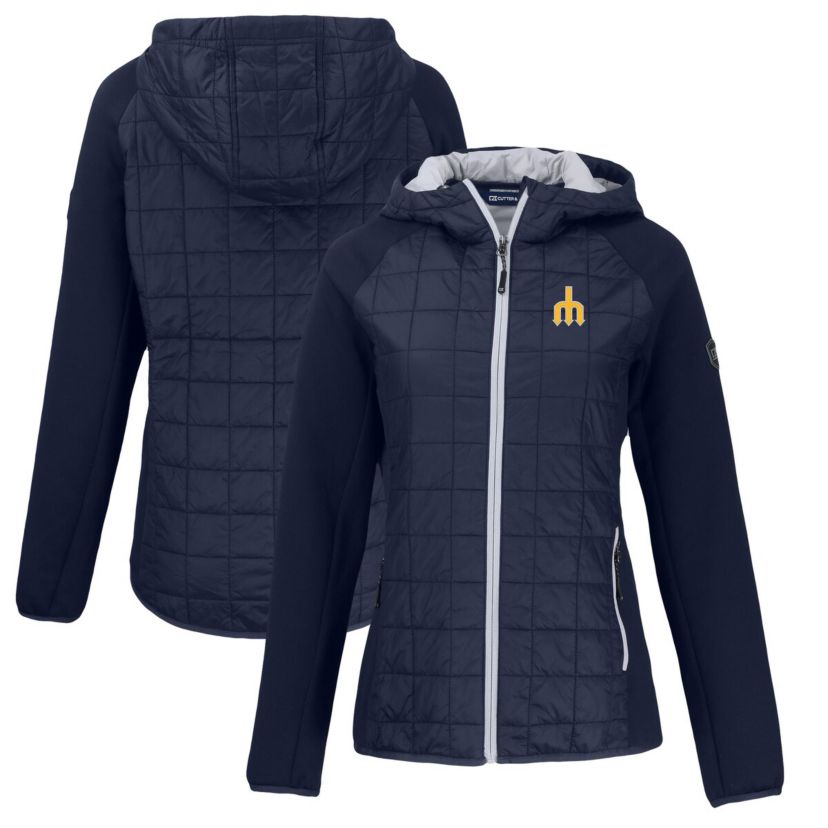 MLB Seattle Mariners Cooperstown Collection Rainier Primaloft Eco Full-Zip Hybrid Jacket
