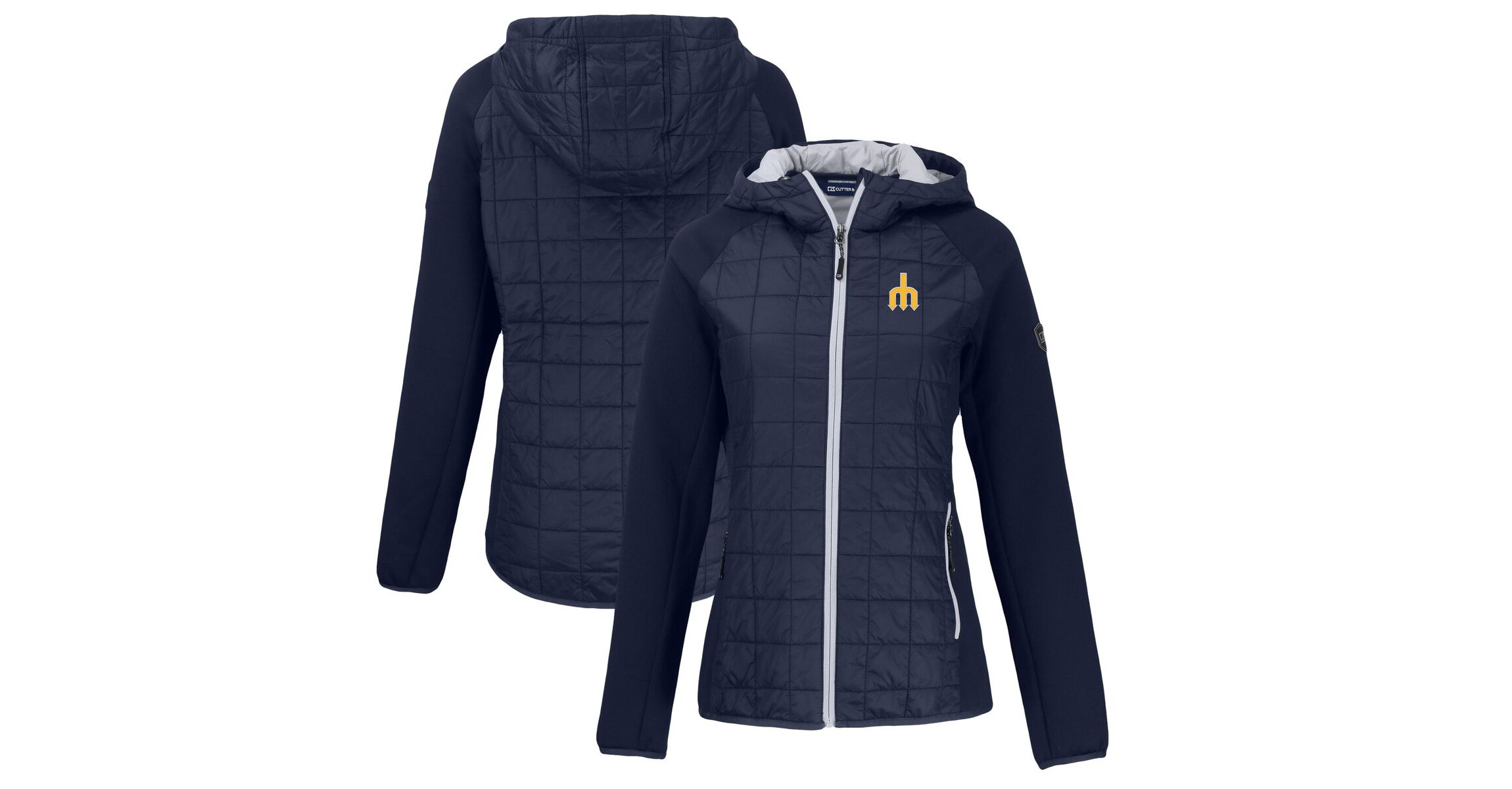 MLB Seattle Mariners Cooperstown Collection Rainier Primaloft Eco Full-Zip Hybrid Jacket