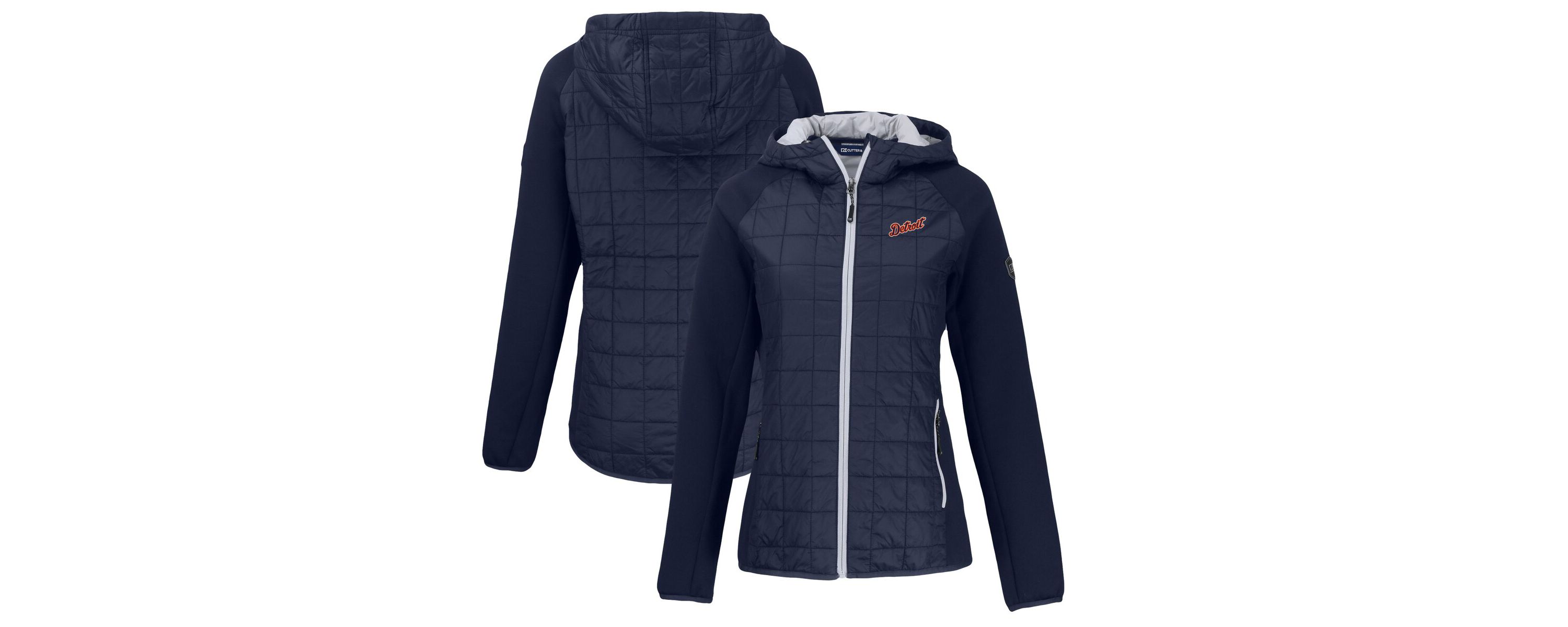 MLB Detroit Tigers Cooperstown Collection Rainier Primaloft Eco Full-Zip Hybrid Jacket