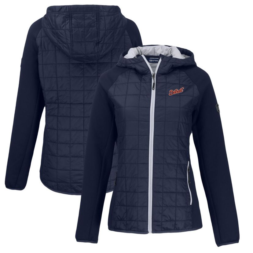 MLB Detroit Tigers Cooperstown Collection Rainier Primaloft Eco Full-Zip Hybrid Jacket