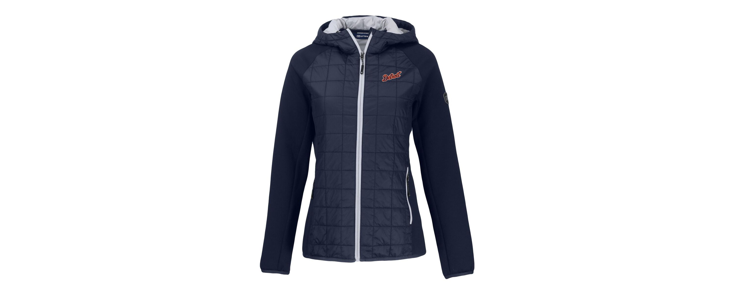 MLB Detroit Tigers Cooperstown Collection Rainier Primaloft Eco Full-Zip Hybrid Jacket