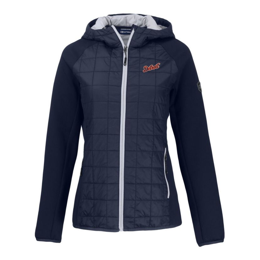 MLB Detroit Tigers Cooperstown Collection Rainier Primaloft Eco Full-Zip Hybrid Jacket