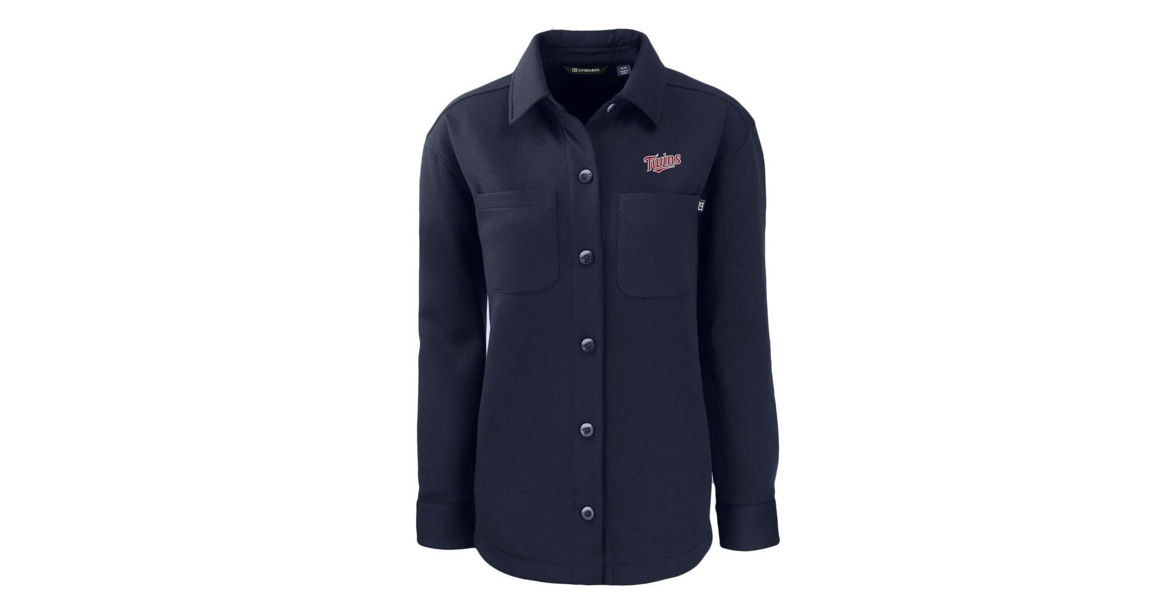 MLB Minnesota Twins Cooperstown Collection Roam Eco Knit Full-Snap Shacket