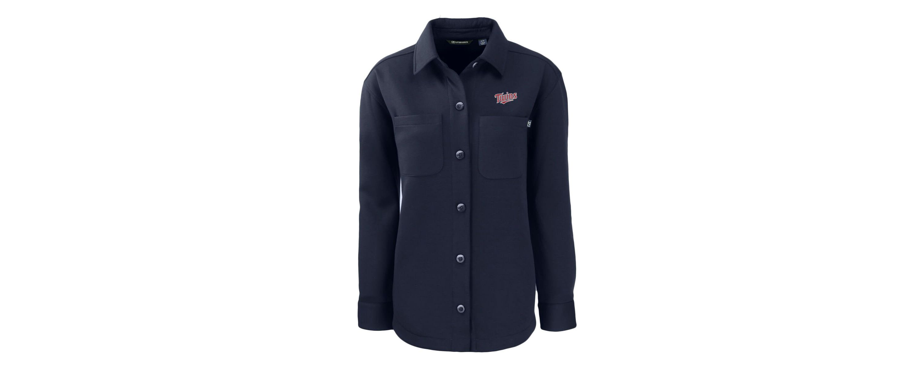 MLB Minnesota Twins Cooperstown Collection Roam Eco Knit Full-Snap Shacket