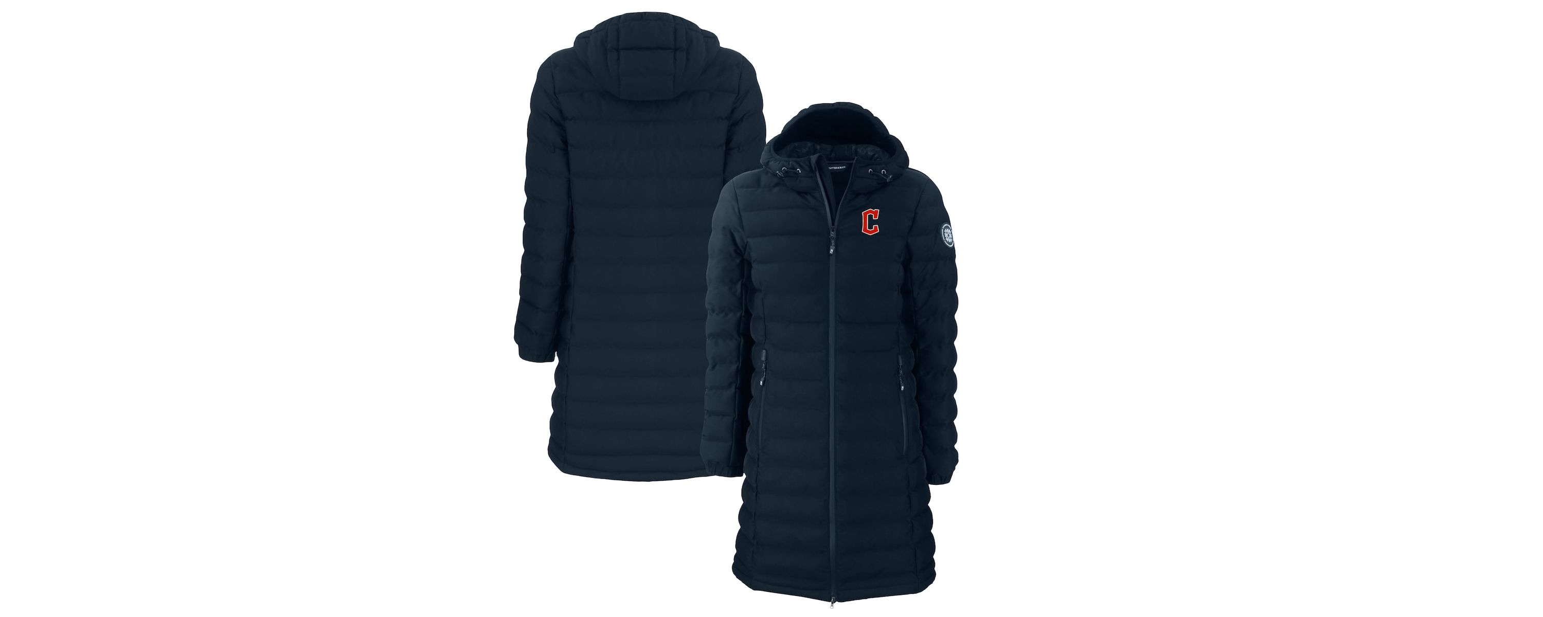 MLB Cleveland Guardians Mission Ridge Repreve Eco Insulated Full-Zip Long Puffer Jacket