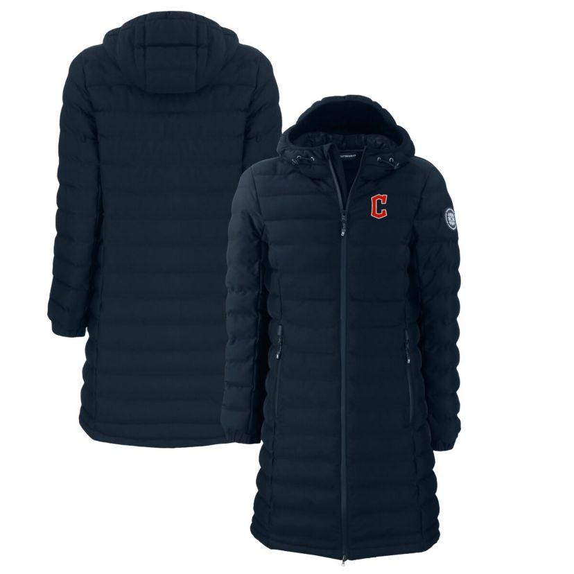 MLB Cleveland Guardians Mission Ridge Repreve Eco Insulated Full-Zip Long Puffer Jacket