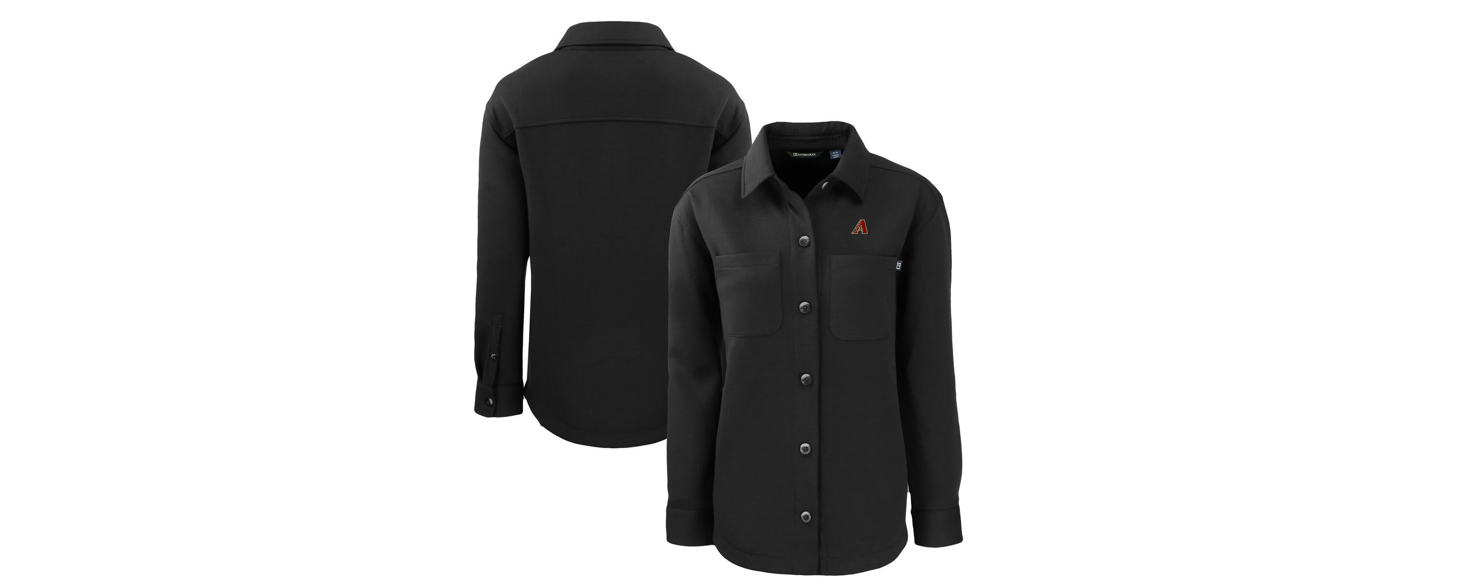 MLB Arizona Diamondbacks Roam Eco Knit Tri-Blend Full-Snap Shacket