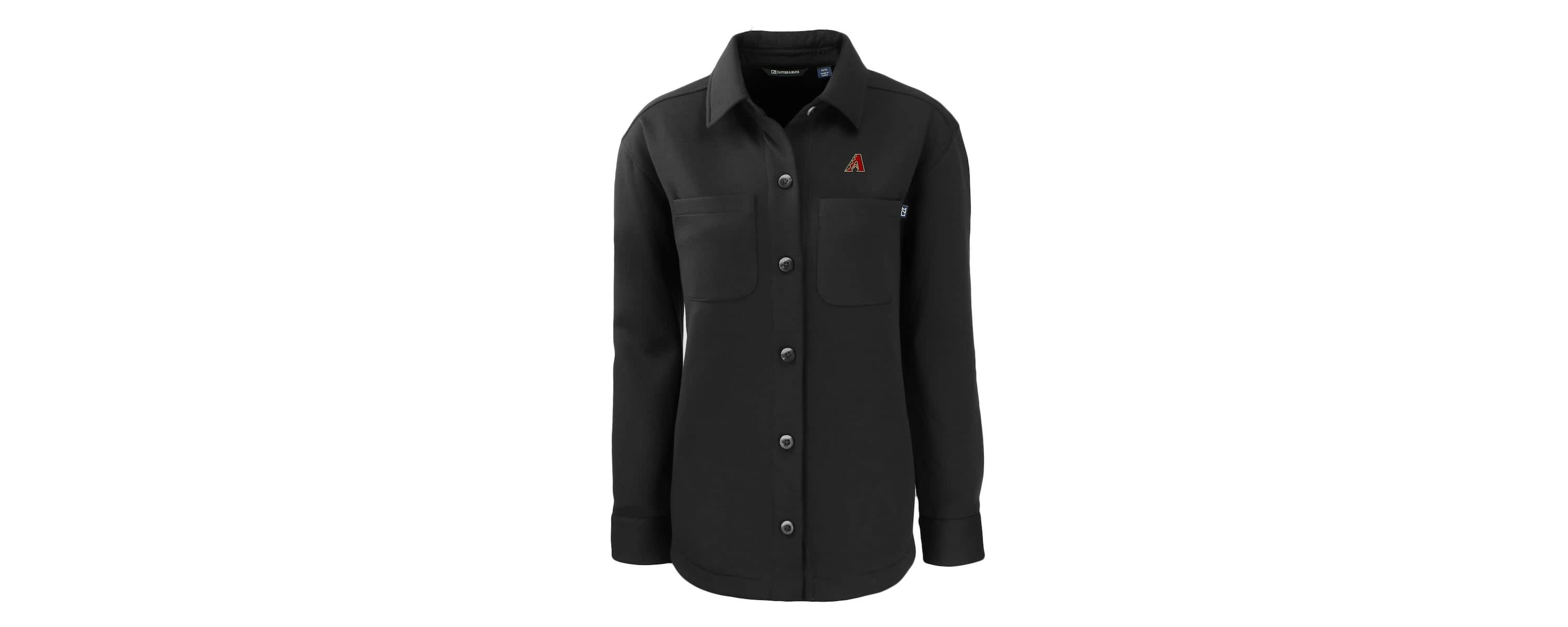 MLB Arizona Diamondbacks Roam Eco Knit Tri-Blend Full-Snap Shacket