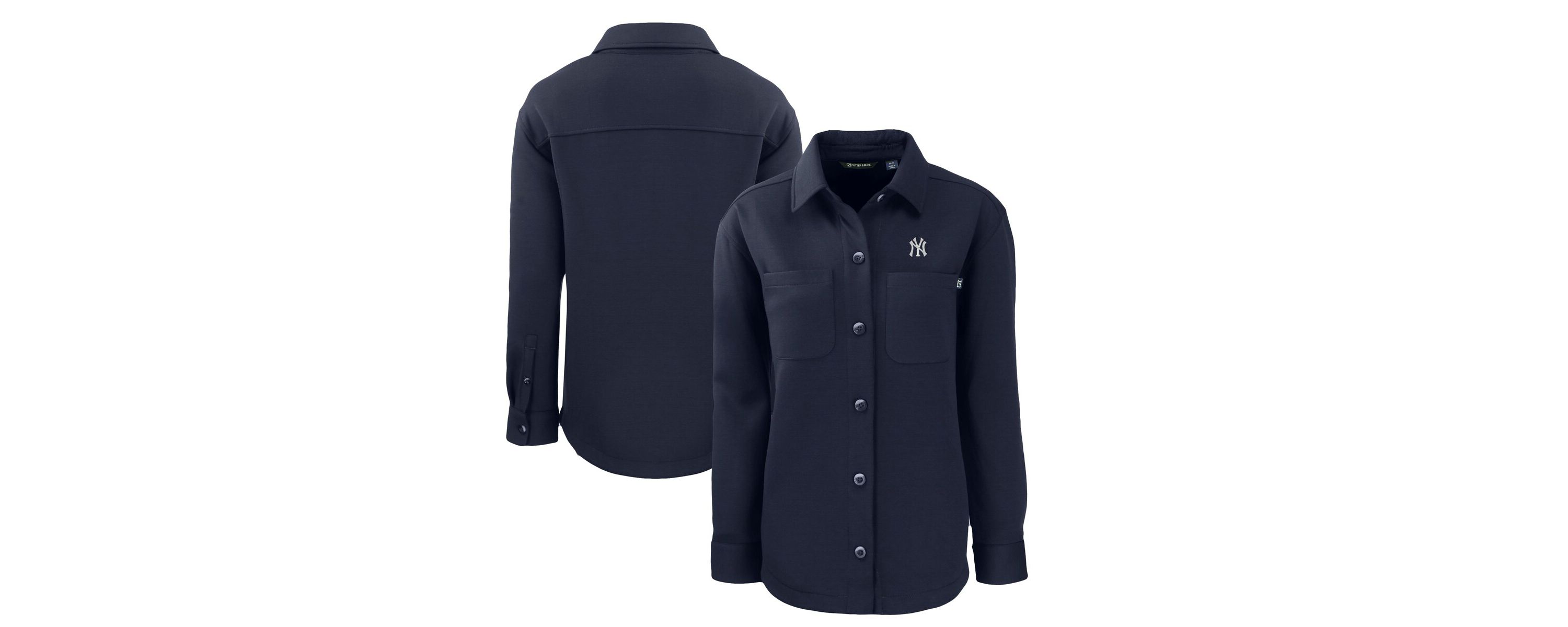 MLB New York Yankees Roam Eco Knit Tri-Blend Full-Snap Shacket
