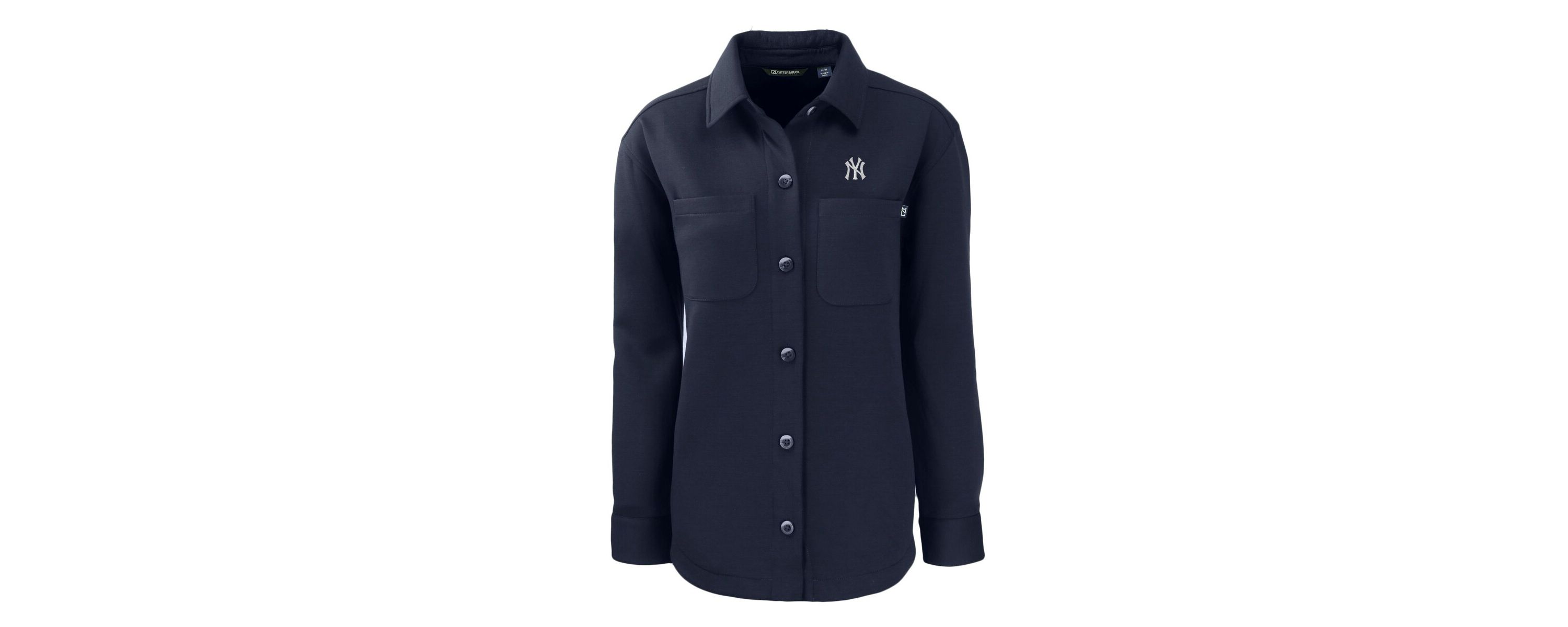 MLB New York Yankees Roam Eco Knit Tri-Blend Full-Snap Shacket