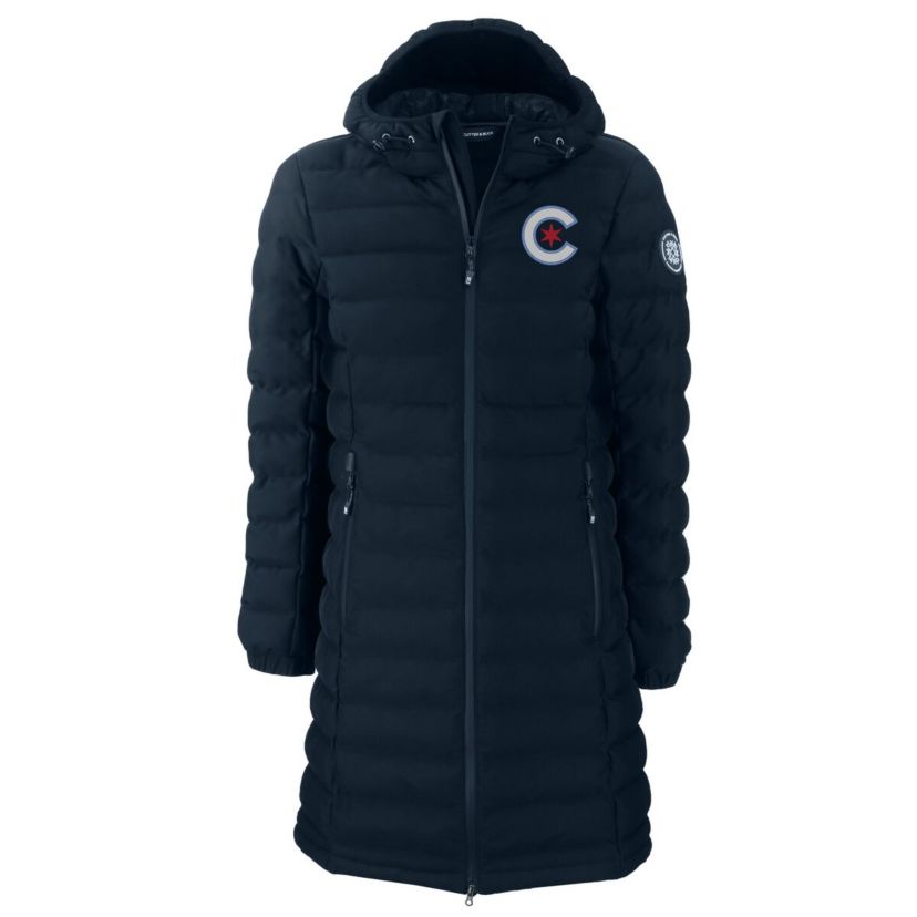 MLB Chicago Cubs City Connect Mission Ridge Repreve Eco Insulated Full-Zip Long Puffer Jacket