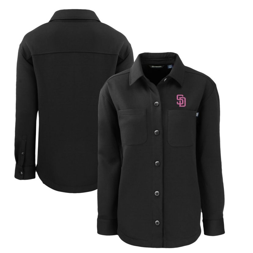 MLB San Diego Padres City Connect Roam Eco Knit Full-Snap Shacket