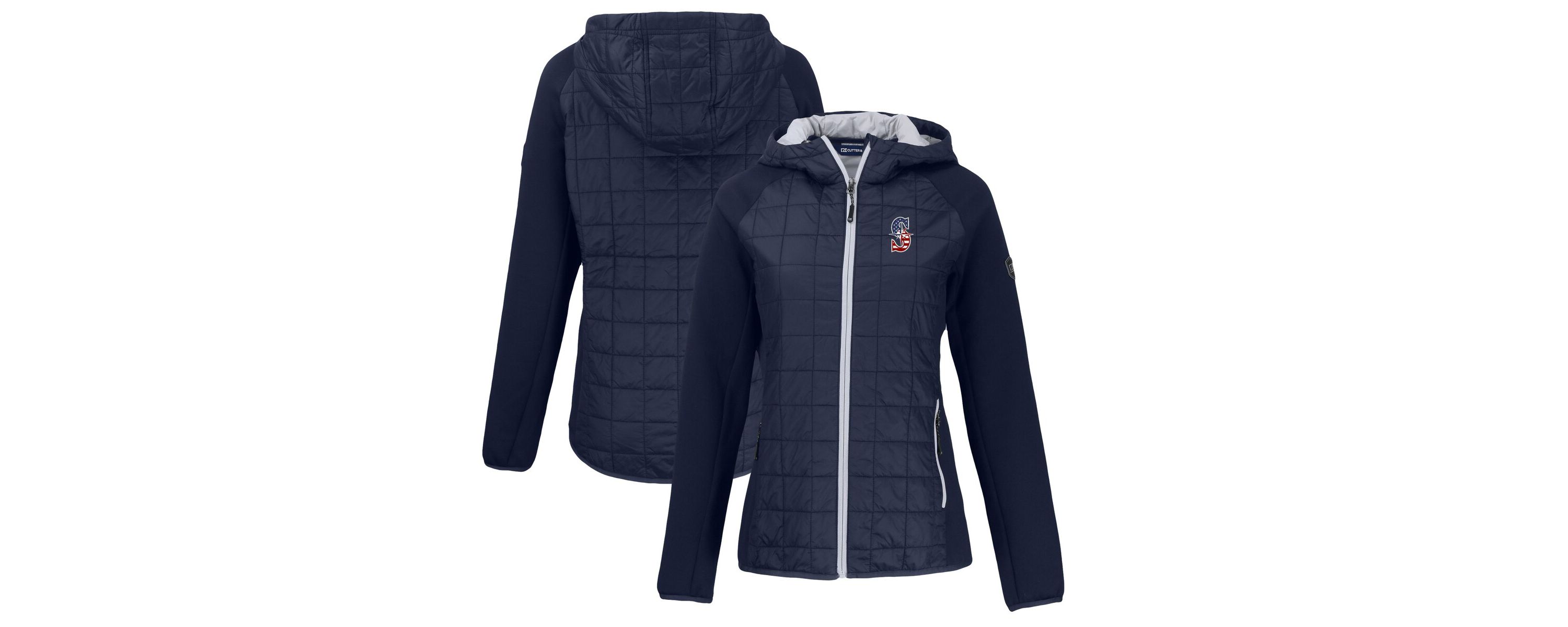 MLB Seattle Mariners Americana Rainier Primaloft Eco Raglan Full-Zip Hybrid Jacket
