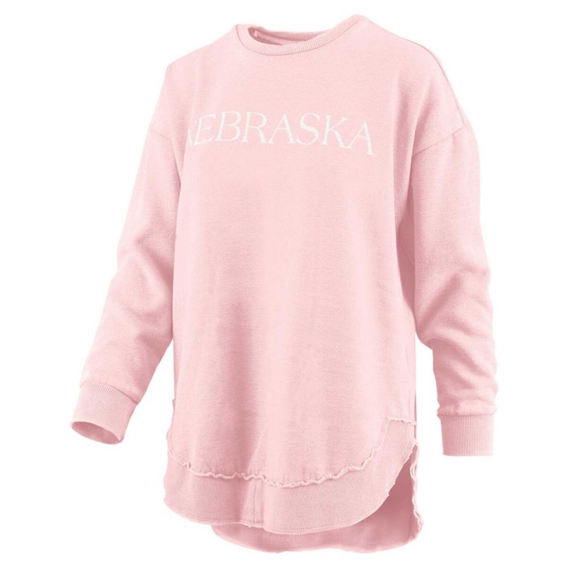 NCAA Nebraska Huskers Seaside Springtime Vintage Poncho Pullover Sweatshirt
