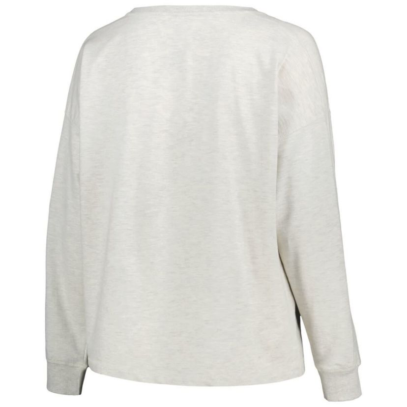 NCAA Penn State Nittany Lions Plus Size Distressed Arch Over Logo Neutral Boxy Pullover Sweatshirt