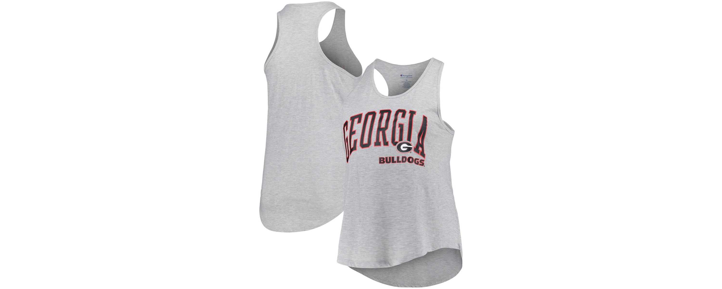 NCAA Georgia Bulldogs Arch Logo Racerback Scoop Neck Tank Top