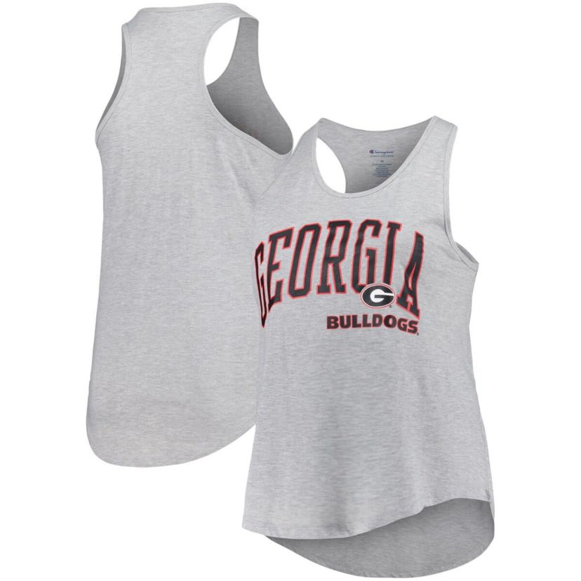 NCAA Georgia Bulldogs Arch Logo Racerback Scoop Neck Tank Top