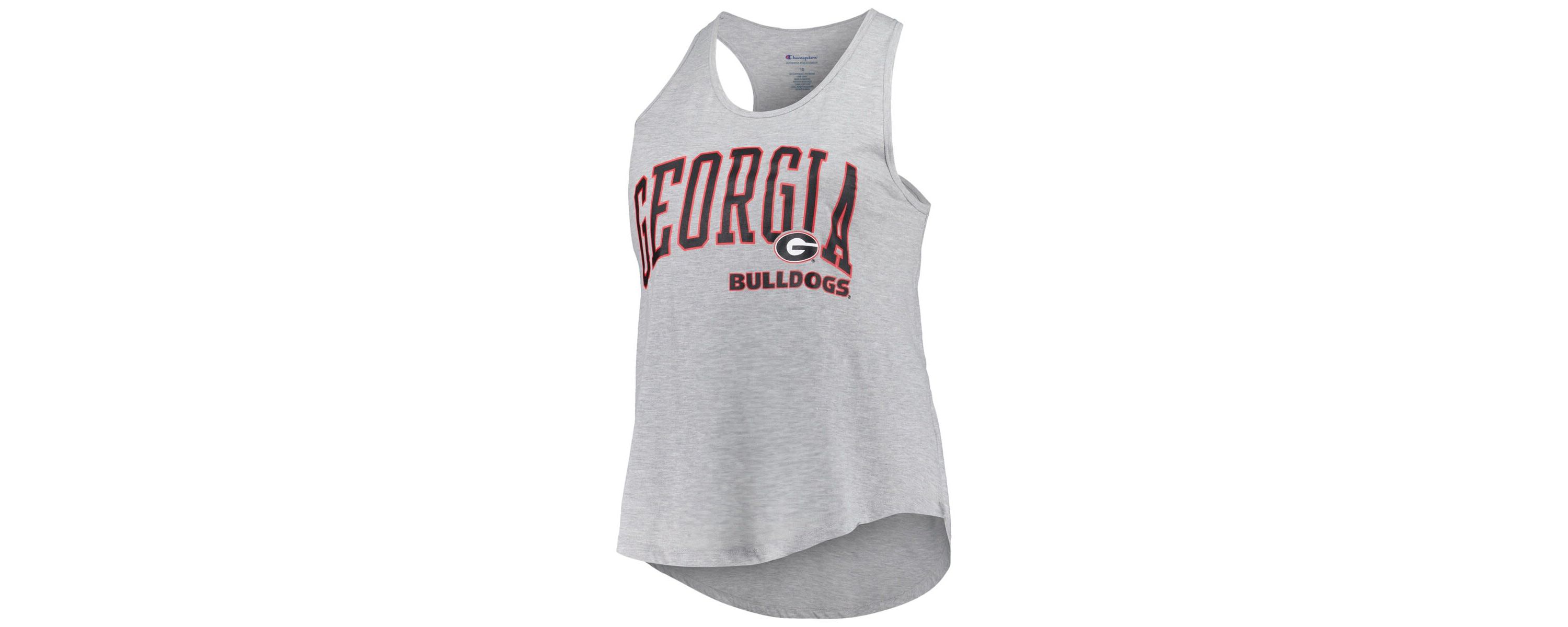 NCAA Georgia Bulldogs Arch Logo Racerback Scoop Neck Tank Top