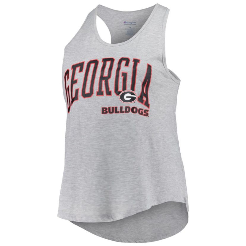 NCAA Georgia Bulldogs Arch Logo Racerback Scoop Neck Tank Top