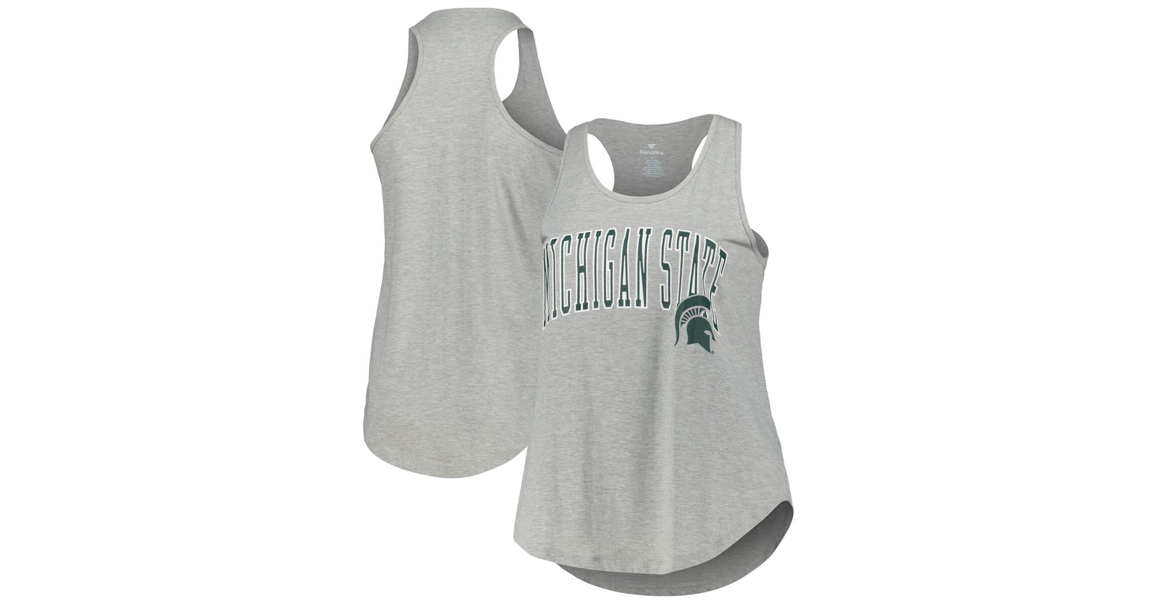 NCAA Michigan State Spartans Arch Logo Racerback Scoop Neck Tank Top