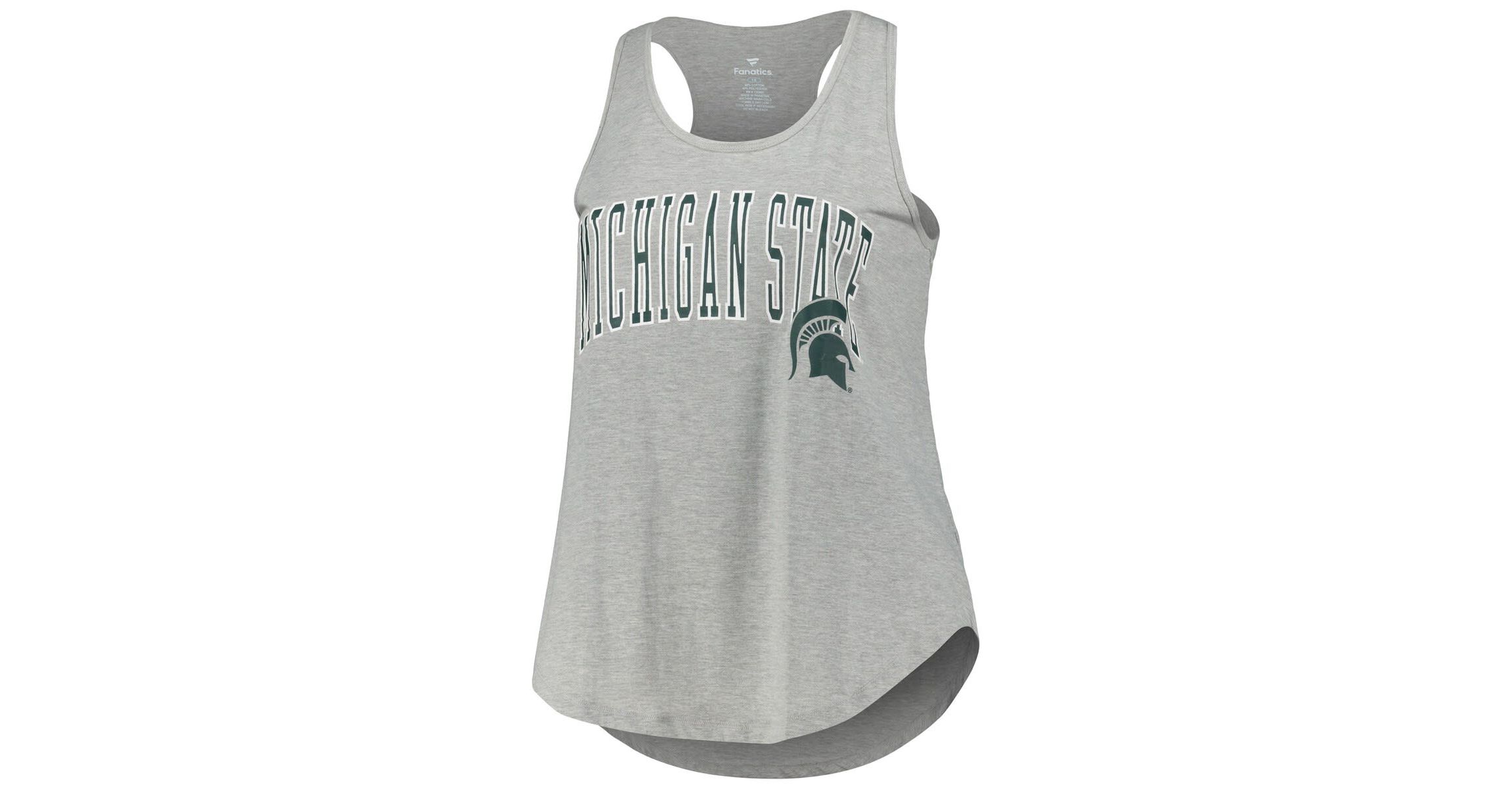 NCAA Michigan State Spartans Arch Logo Racerback Scoop Neck Tank Top